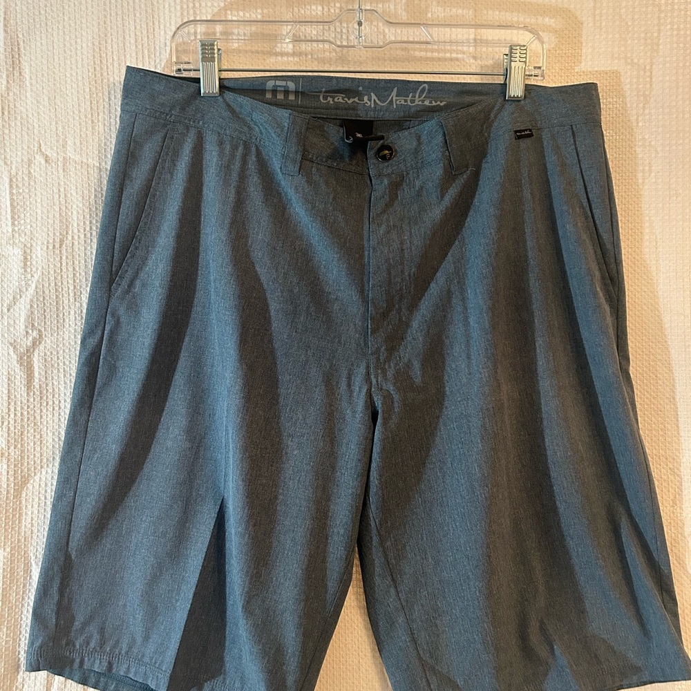Travis Mathew Men’s Performance Shorts — Steel Blue